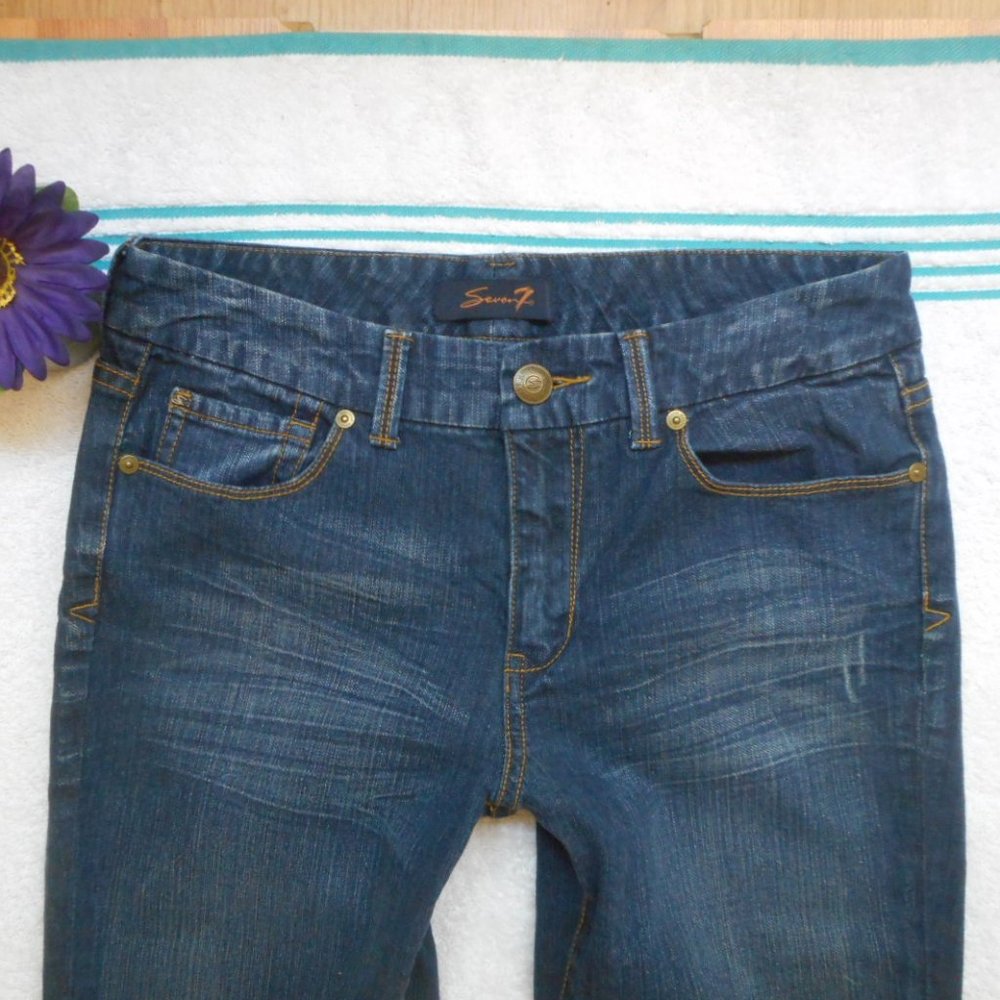Seven7 Jeans Boot Cut Denim Size 6 - Picture 7 of 12
